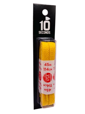 10 Seconds ® All-Pro ® Athletic Flat Laces | Gold [Blister Pack]