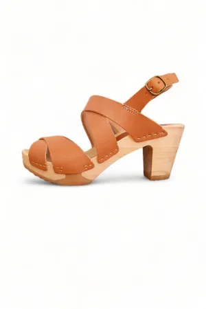 BOSABO LEATHER DOE TWO STRAP SANDAL