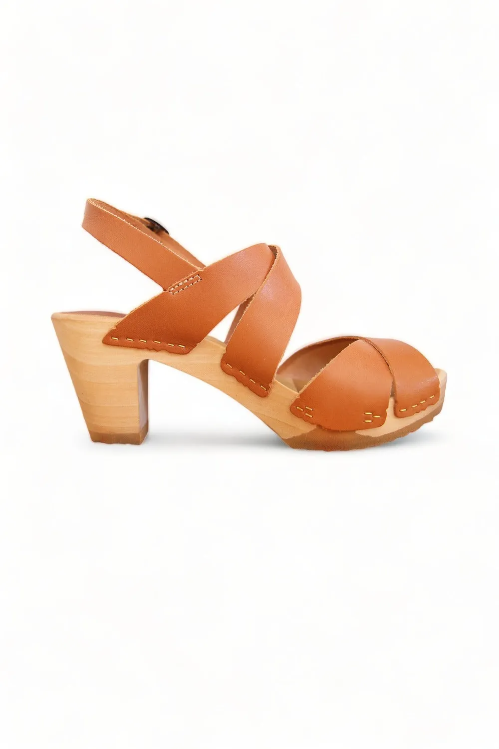 BOSABO LEATHER DOE TWO STRAP SANDAL