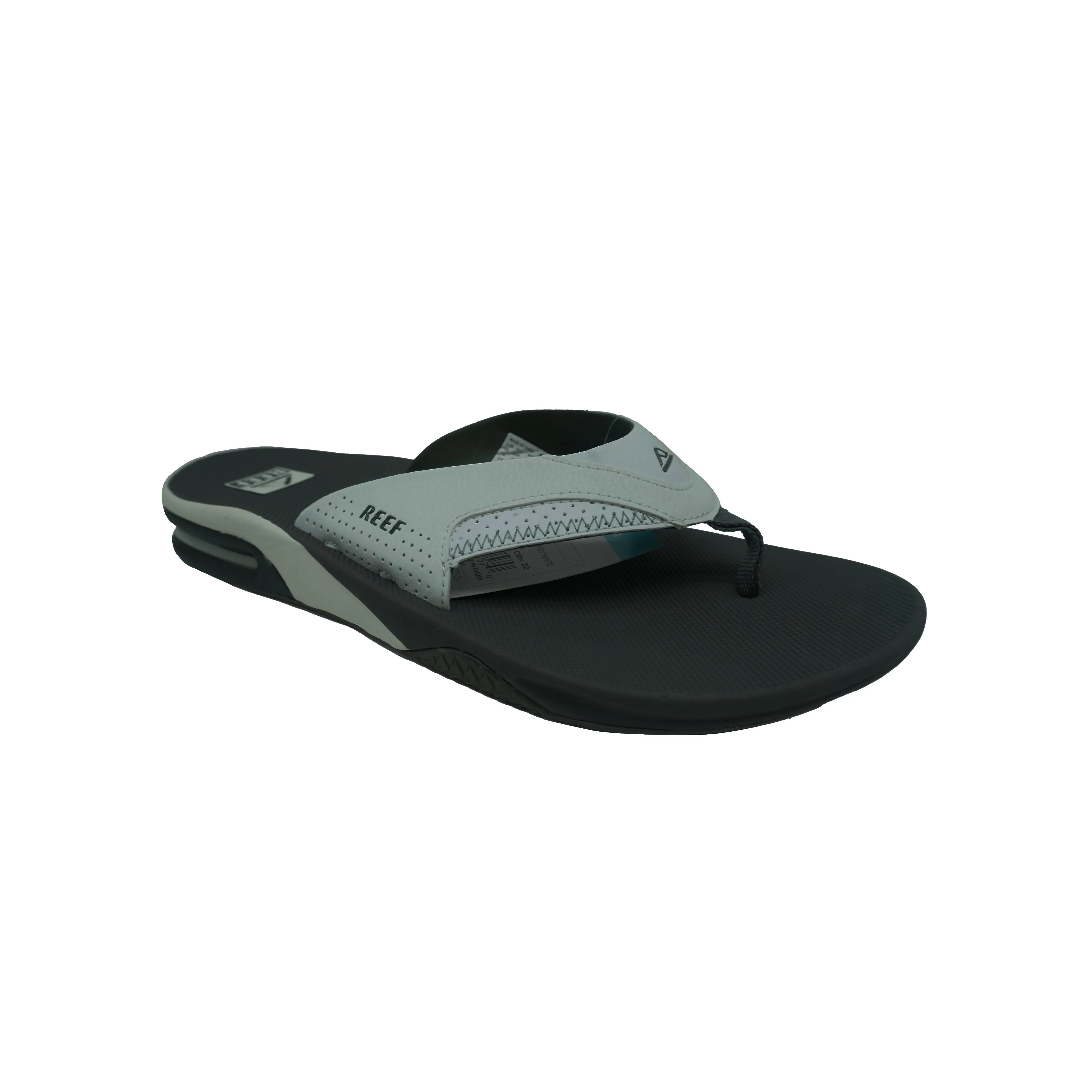 Reef Men's Fanning Flip Flop Sandals White Gray Size 14