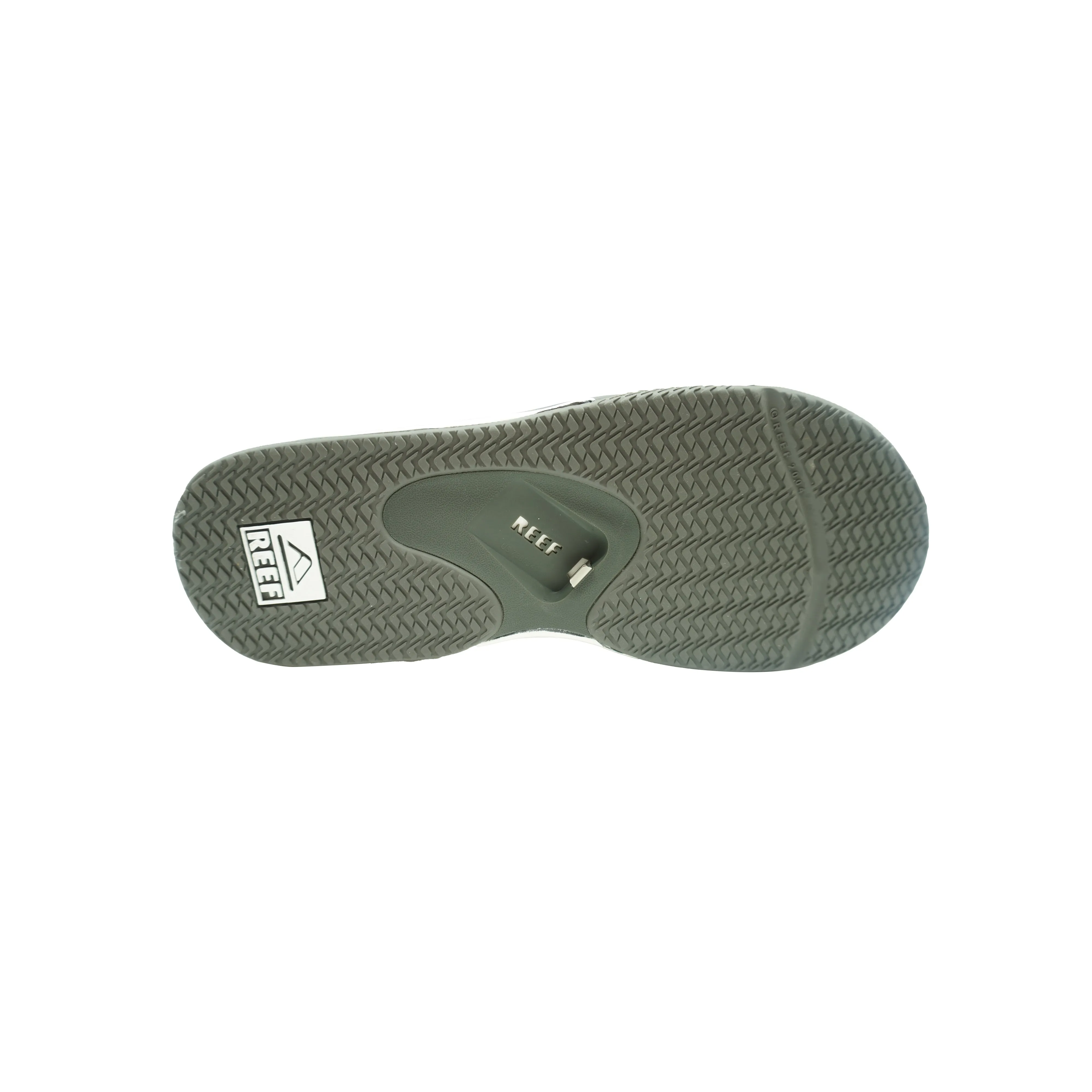 Reef Men's Fanning Flip Flop Sandals White Gray Size 14