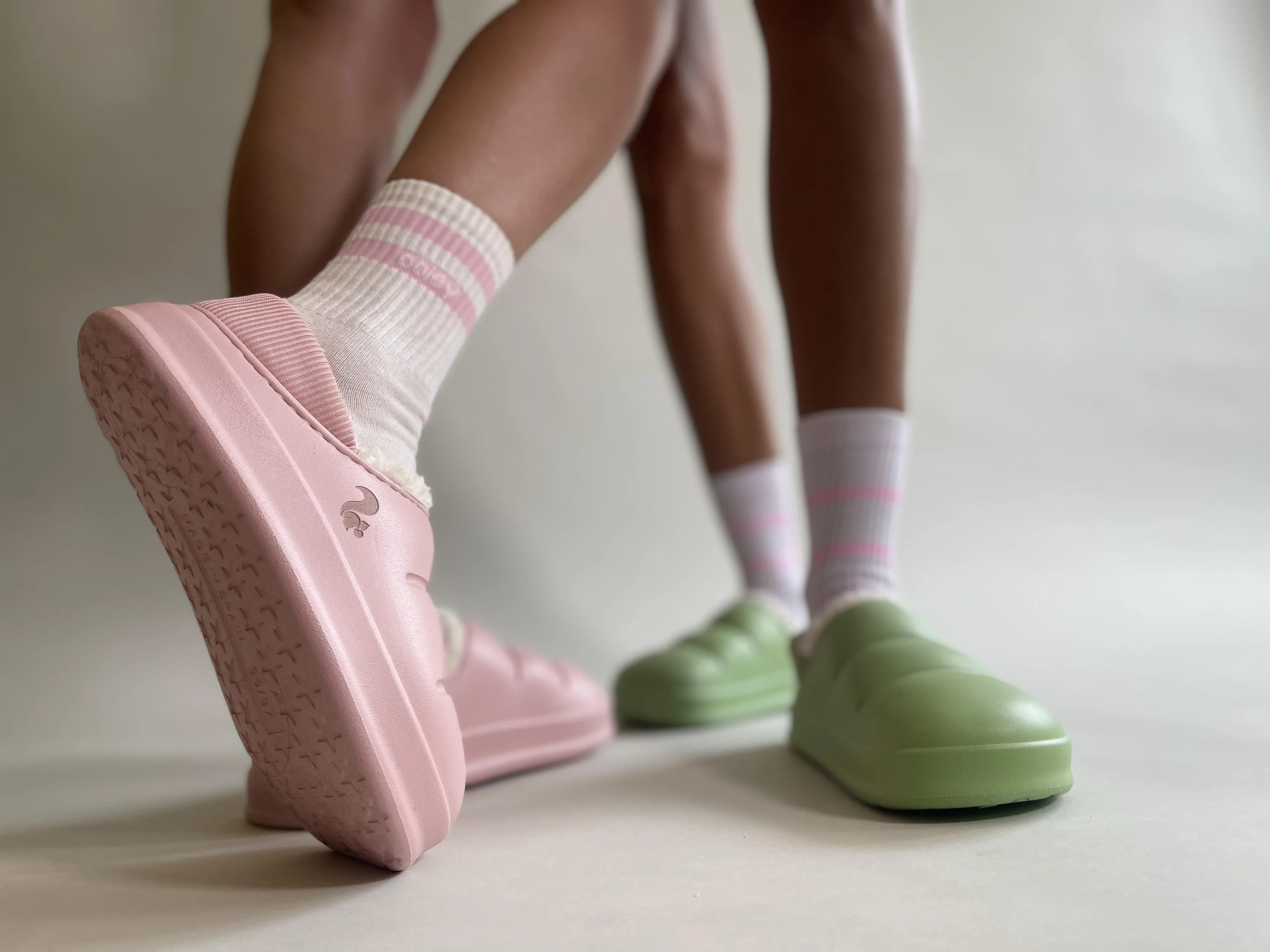 thies 1856 ® Fluffy Puffy Clog lemon